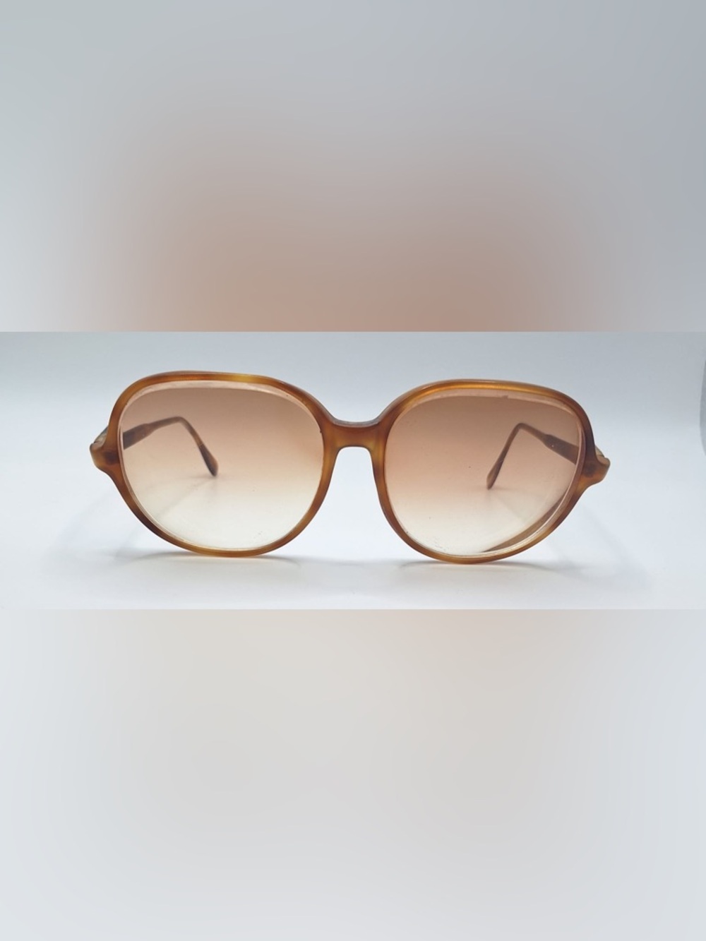 Egon Von Furstenberg Brown Oval Oversized Sunglasses Frames Only USA - Picture 3 of 8